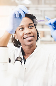 Woman working as a sterile processing technician