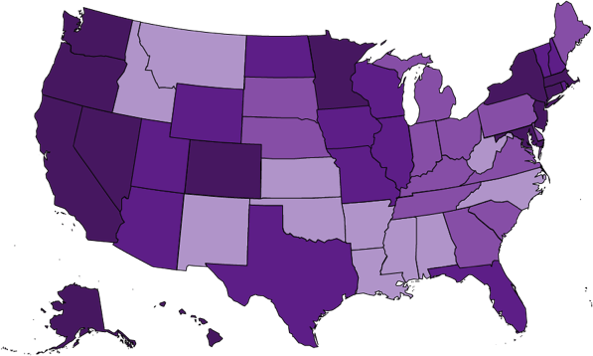 Annual Mean Wage of Medical Records Technicians by State