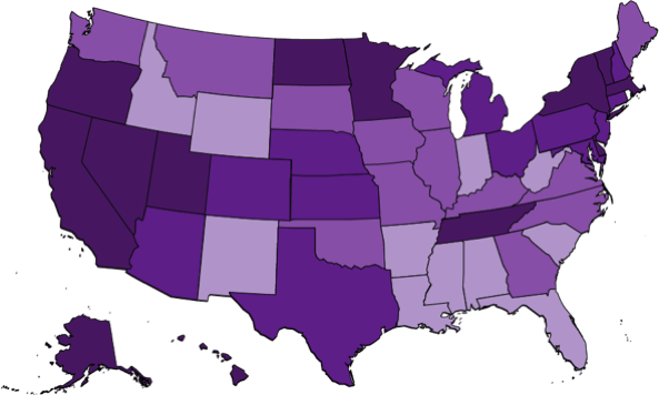 Annual Mean Wage of Tax Preparers by State